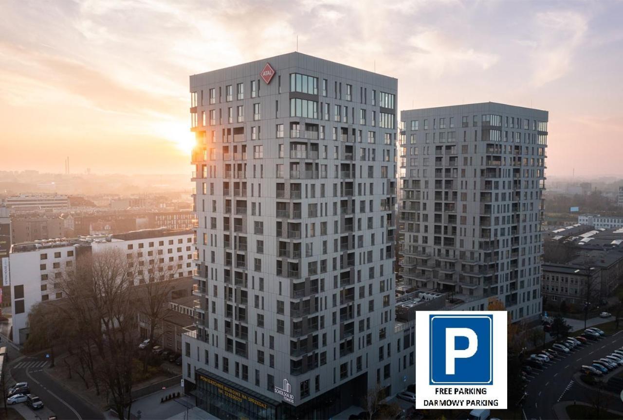 15 Pietro Sokolska 30 Towers Apartments - New - Lux - Parking - Sauna - Gym- And The Best View In Катовице Екстериор снимка